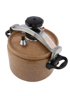 Alsaif 5Liters Aluminium Granite Pressure Cooker 5 Liter Beige Beige  - Image 3