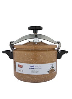 Alsaif 5Liters Aluminium Granite Pressure Cooker 5 Liter Beige Beige  - Image 2