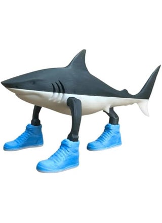 Tralalero Tralala Desk Decor, Funny Italian Brainrot Meme Shark Figurines, Tung Tung Tung Sahur Figure, Creative 3D Printed Shark in Sneakers Statue, Collectible Figurine Gifts for Fans (Blue) - pzsku/Z2168B33A86C119D7A8DFZ/45/1747658245/5a018406-103b-4544-aac1-1b87fa1ba87f