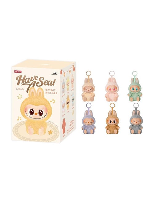 【One Random Color 1pcs】LABUBU LABUBU Generation Of The Motherland Version Of The Macaron Bubble Series Blind Box Vinyl Doll Plush Doll Gift 【One Random Color 1pcs】
