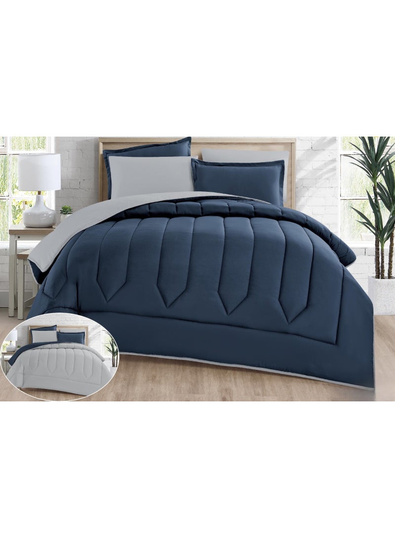 Red Rose Single comforter set, two-sided solid mattress, consisting of 4 pieces, microfiber comforter, size 170x230 cm. - Image 1