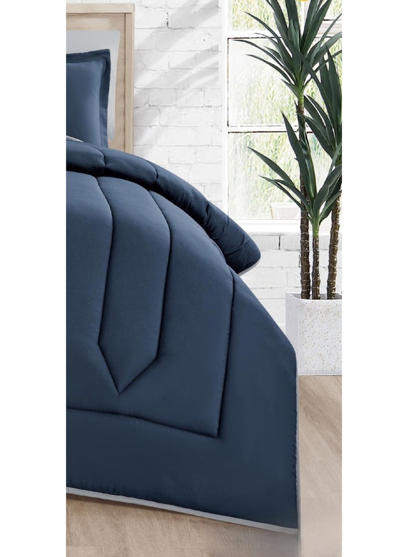 Red Rose Single comforter set, two-sided solid mattress, consisting of 4 pieces, microfiber comforter, size 170x230 cm. - Image 3