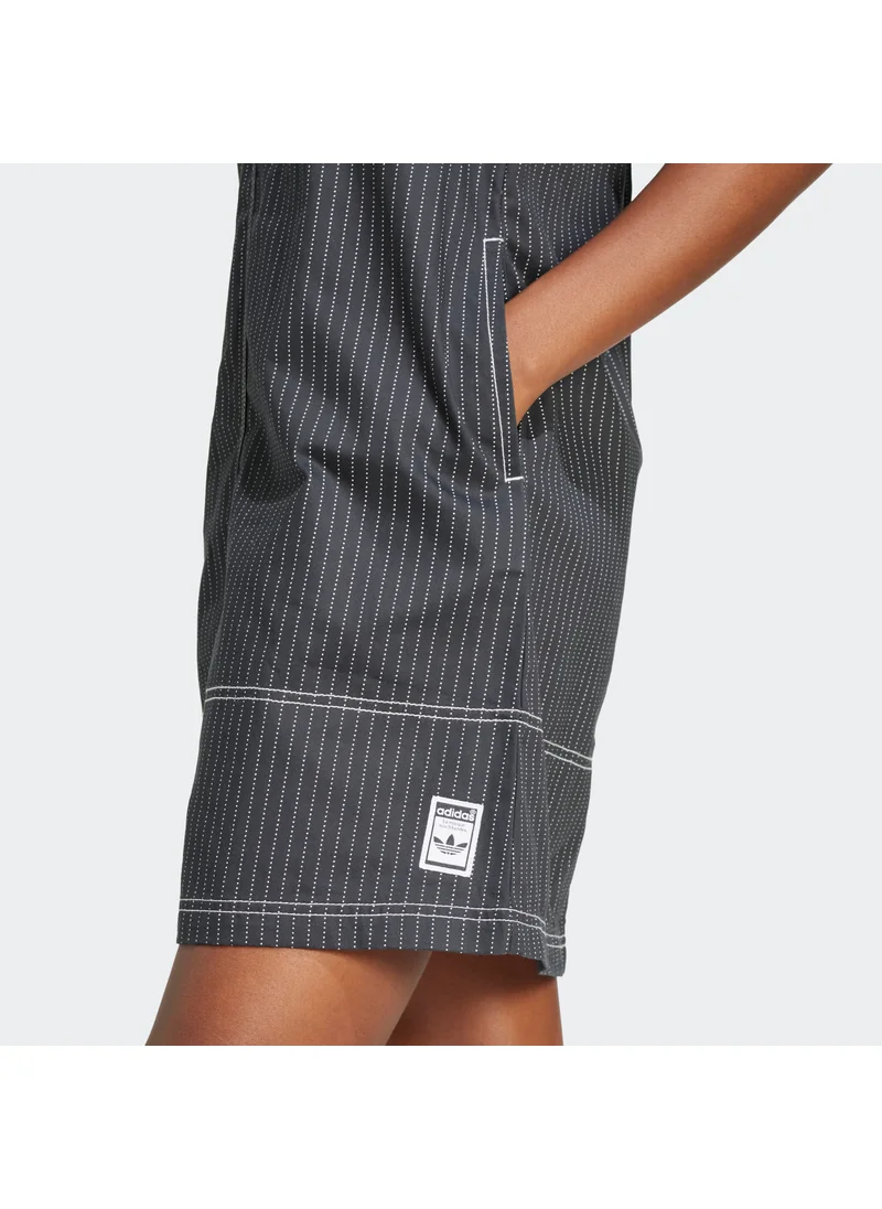 adidas Originals Allover Print Midi Dungaree Dress