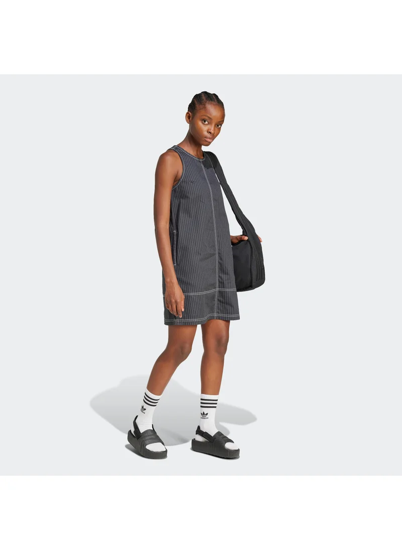 adidas Originals Allover Print Midi Dungaree Dress