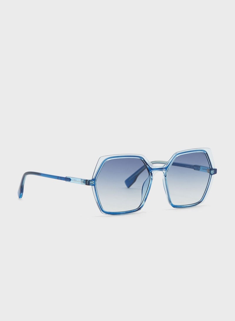 Karl Lagerfeld Modified Rectangle Sunglasses - Image 1