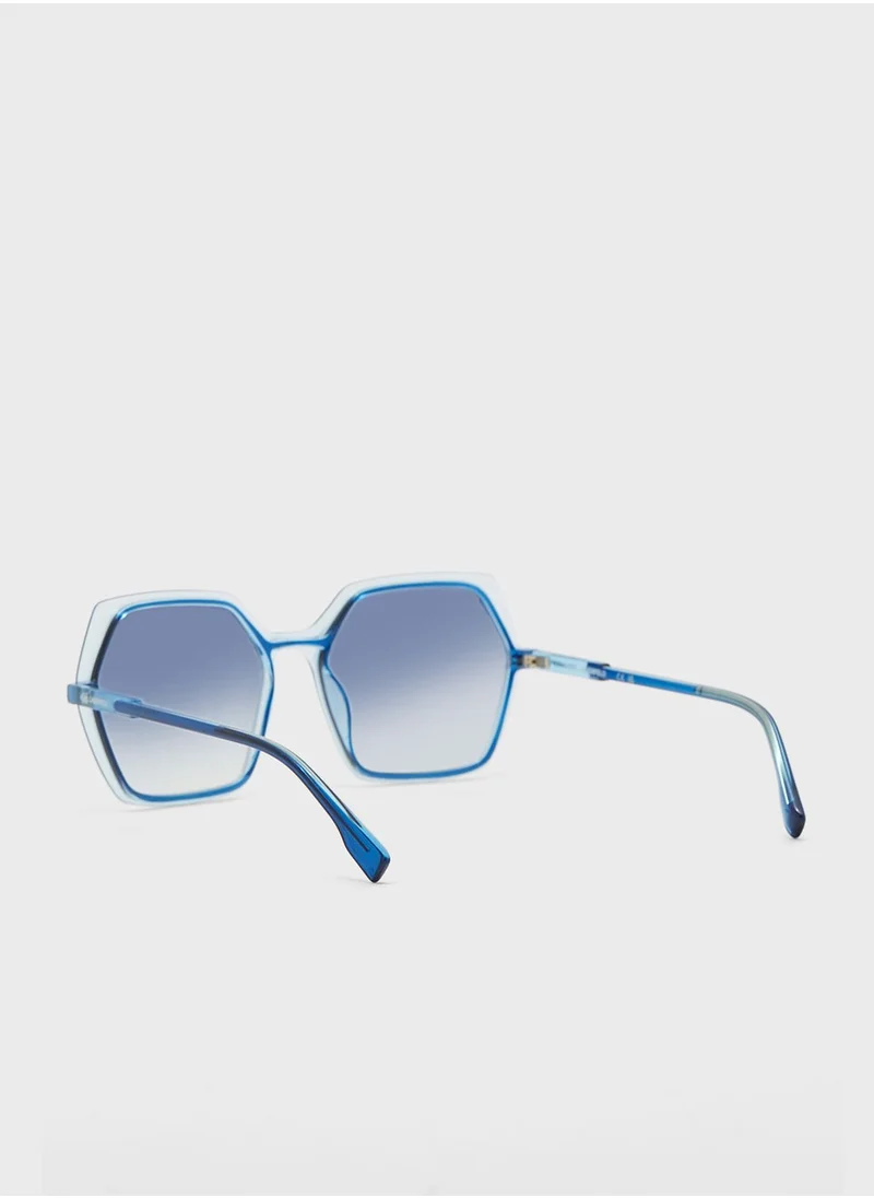 Karl Lagerfeld Modified Rectangle Sunglasses