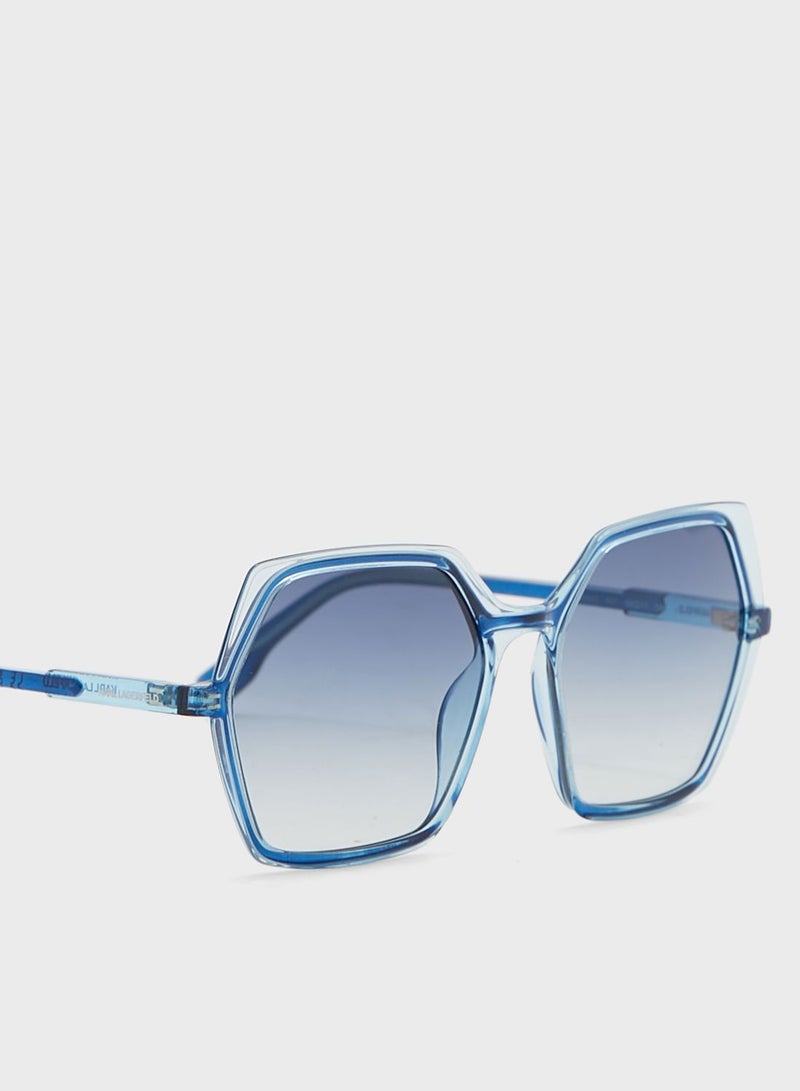 Karl Lagerfeld Modified Rectangle Sunglasses - Image 3