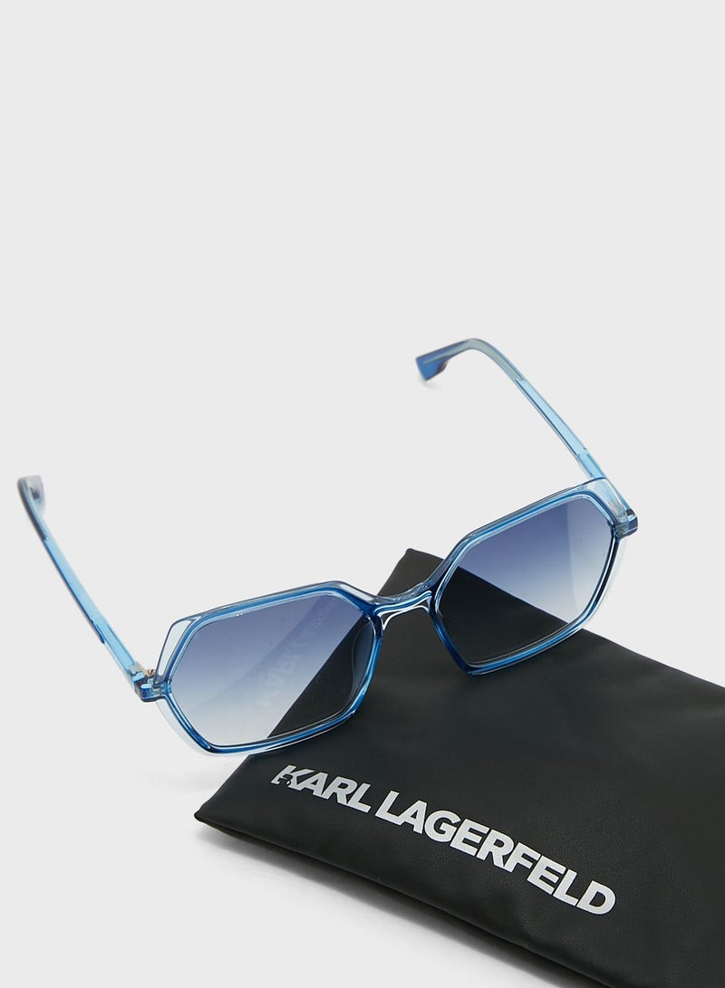 Karl Lagerfeld Modified Rectangle Sunglasses - Image 4