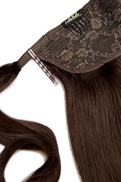 LullaBellz Luxury Gold 22 120g Human Hair Pony 6 Choc Brown - Image 3