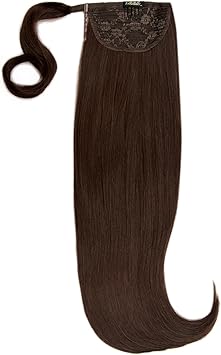 LullaBellz Luxury Gold 22 120g Human Hair Pony 6 Choc Brown - Image 1