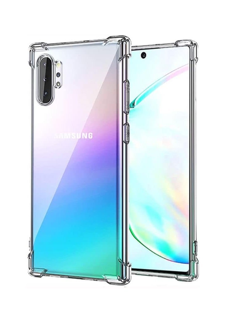 DUSALA Samsung Galaxy Note 10 Plus Case Cover Transparent Anti Scratch Case Shock Absorbent TPU Protective Clear Back Cover with Corner Bumper Protection for Samsung Galaxy Note 10 Plus Clear - Image 1