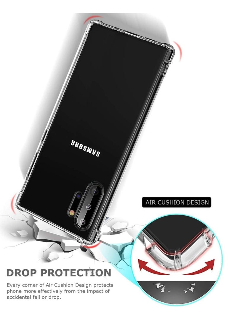 DUSALA Samsung Galaxy Note 10 Plus Case Cover Transparent Anti Scratch Case Shock Absorbent TPU Protective Clear Back Cover with Corner Bumper Protection for Samsung Galaxy Note 10 Plus Clear - Image 4