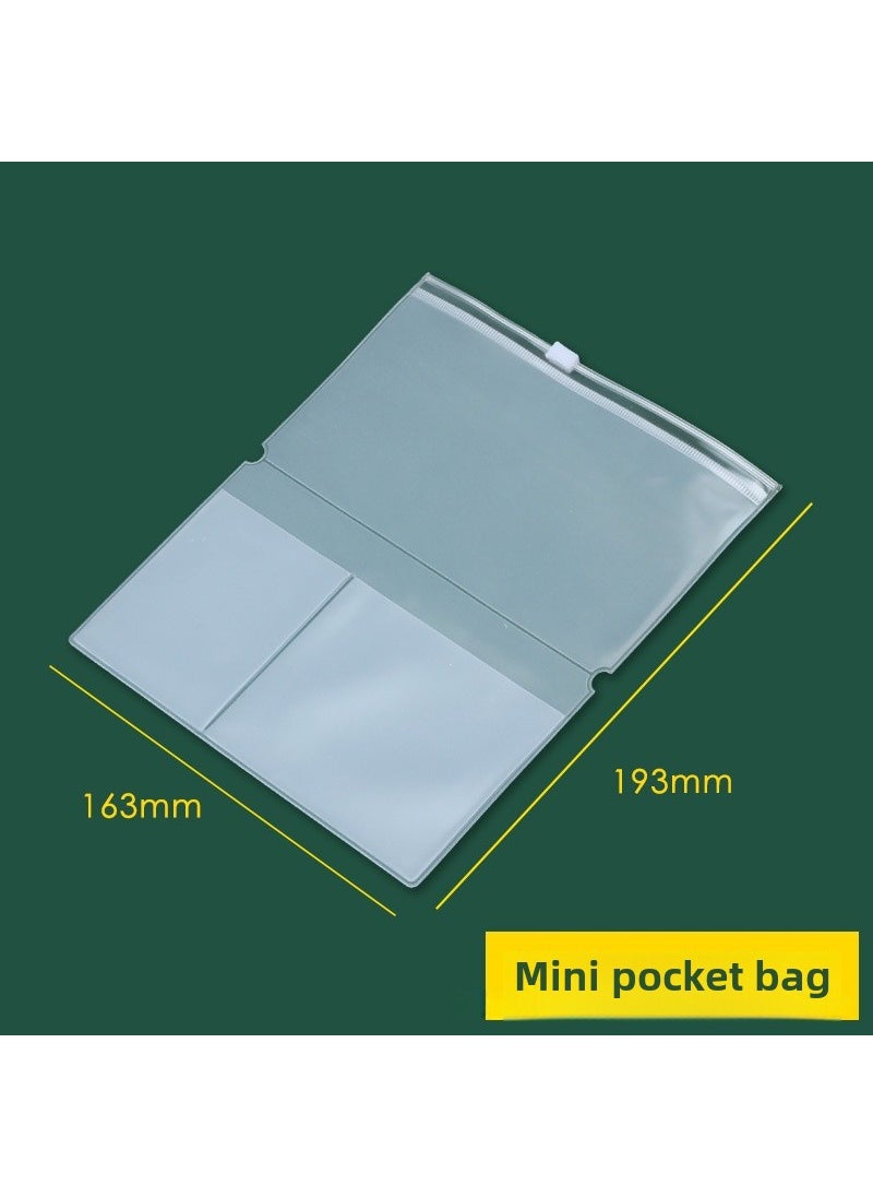 Generic A6 Binder Cash Budget Book A5 Zip Pouch Note MINI hand account zipper bag 