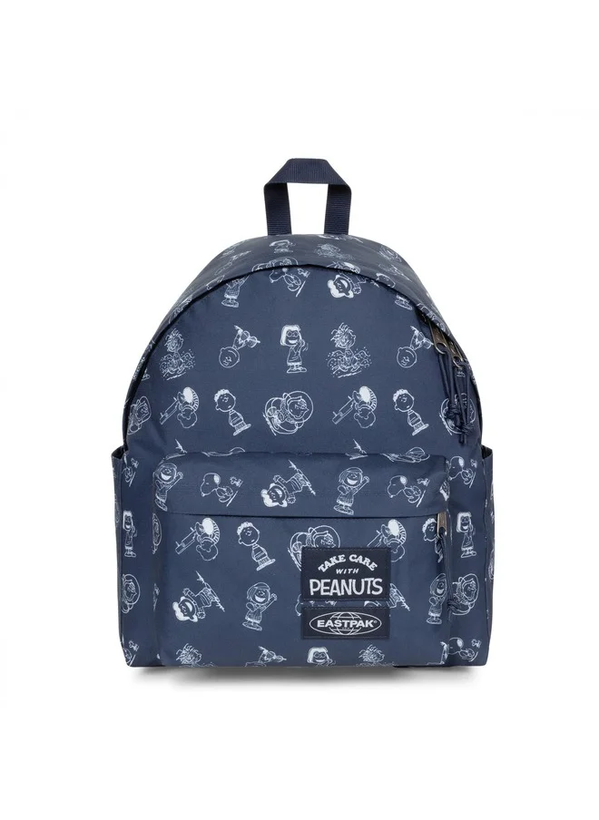 EASTPAK Day Pak'R Peanuts Navy Medium Backpack With Bottle Holder And Laptop Sleeve