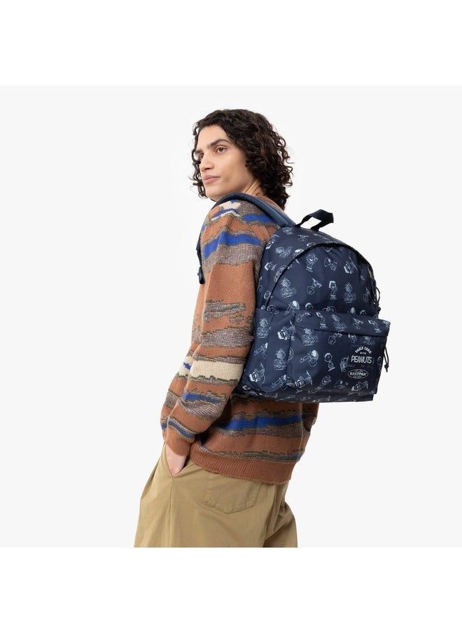 EASTPAK Day Pak'R Peanuts Navy Medium Backpack With Bottle Holder And Laptop Sleeve  - Image 4