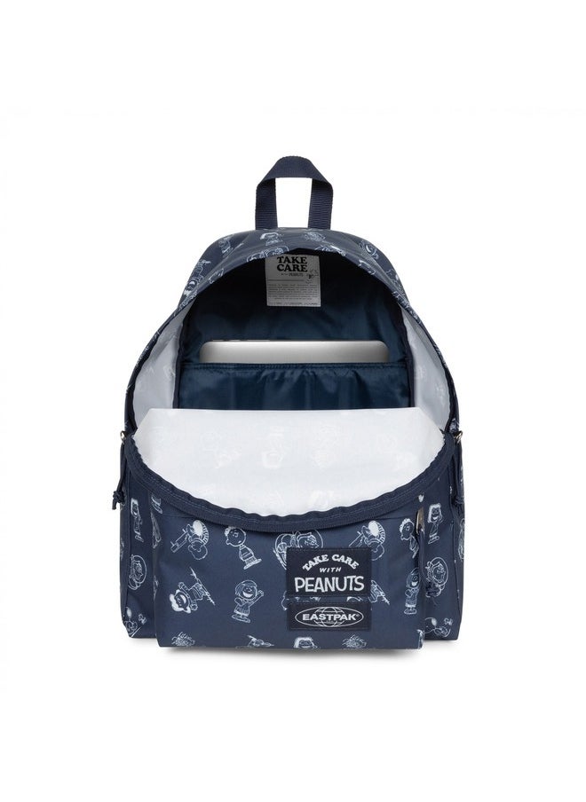 EASTPAK Day Pak'R Peanuts Navy Medium Backpack With Bottle Holder And Laptop Sleeve  - Image 2