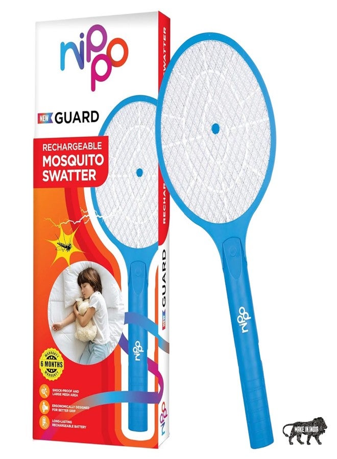 NIPPO Guard Rechargeable Mosquito Bat, Fast Charging, Shock-Proof, Insect Killer, 6 Months Warranty - Red - Image 1