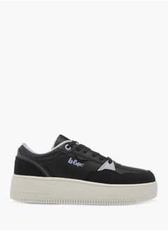 Lee Cooper Women's Logo Print Panelled Lace-Up Sneakers  - Image 3