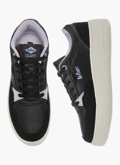 Lee Cooper Women's Logo Print Panelled Lace-Up Sneakers  - Image 1