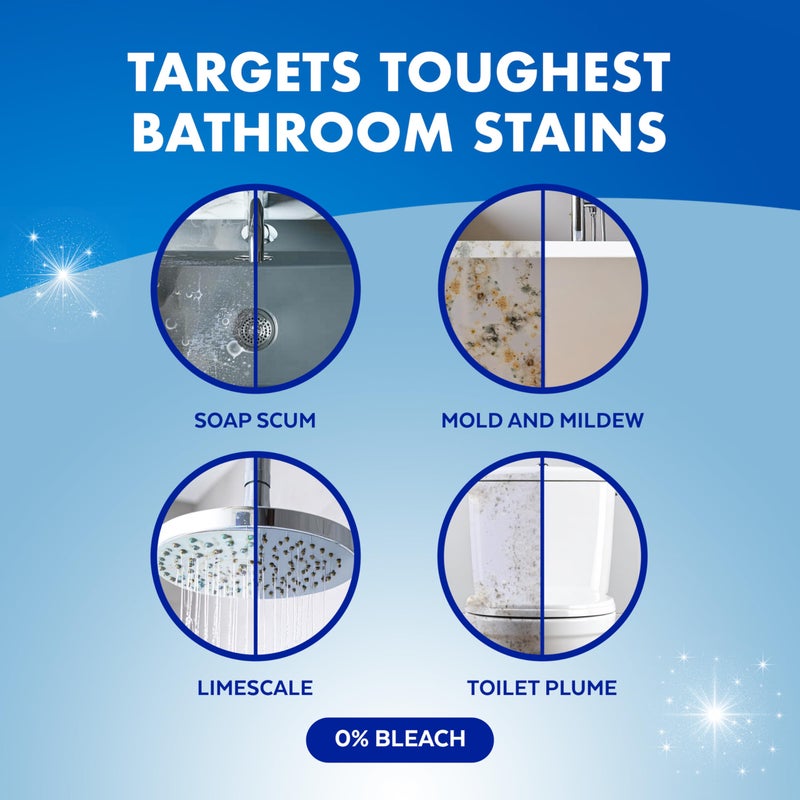 Lysol Power Foaming Bathroom Cleaner, Multipurpose Cleaner For Showers, Bathtubs, Sinks, Disinfectant Spray Kills 99.9% Of Germs, Zero Bleach Cleaning Spray, 32 Oz. - Image 3