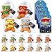 Silipull 18 Pcs Hero Party Favor Stuffed Animal Bears Small Bear Plush Toys 4 Plush Bears with Eye Mask Cape for Party Favor Gift Box Stuffers - Image 2