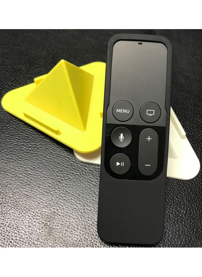 Generic Silicone Protective Cover For Tv 1/2/3/4th Gen 4k Tv Box Remote Controller Durable Skin Case For Digital Computer Card-Color:Red  - Image 2