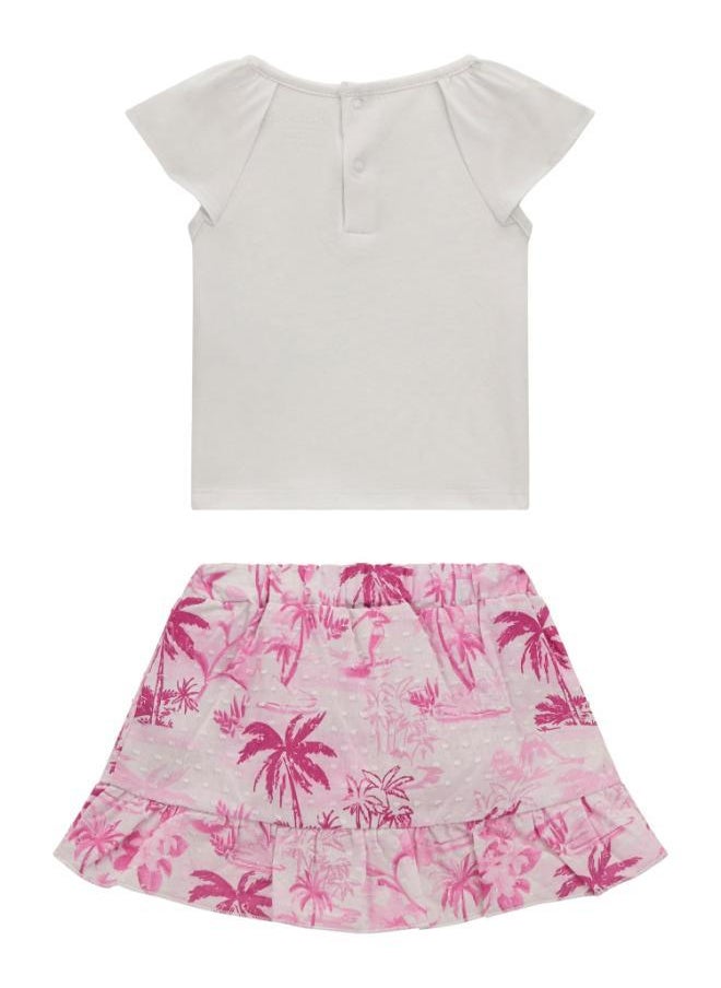 GUESS Kids Printed Shirt And Mini Skirt Set  - Image 2