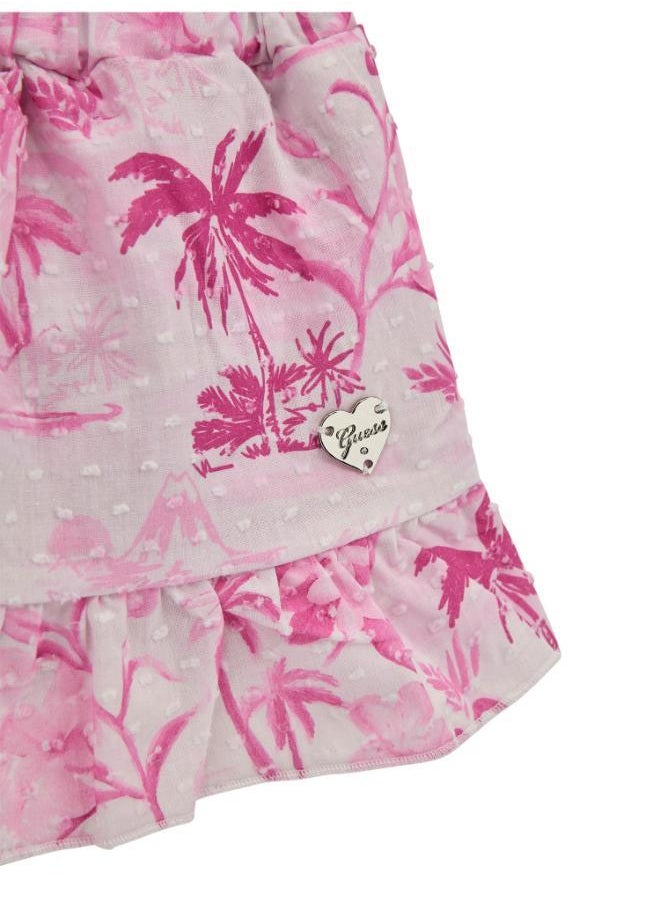 GUESS Kids Printed Shirt And Mini Skirt Set  - Image 4