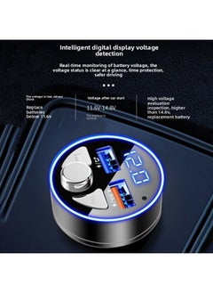 Generic Car MP3 Bluetooth Player High Sound Quality Multi-function Fast Charging Car Bluetooth Receiver Mobile Phone Navigation Listening To Songs-Body Color:Initial Version I [Button Model]]-Memory Capacity:Car MP3 Stand-alone [No U Disk-no Data Line]]  - Image 2