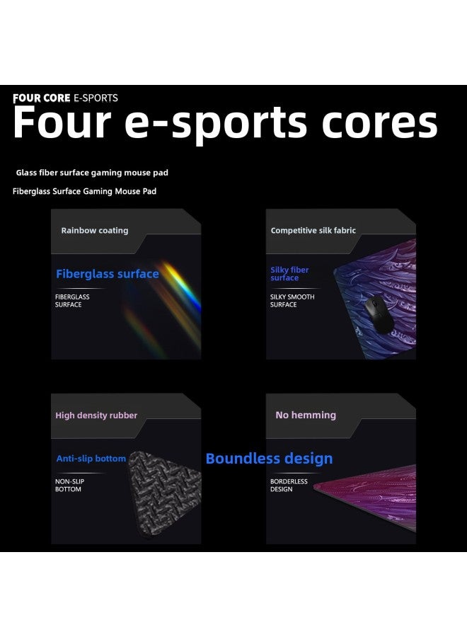 CSGO Streamers Rainbow Phantom Coated Game Oversized Small Size Mouse Pad No Edge Fps E-Sports-Color:420*490*4-Pattern:Coating 9  - Image 3
