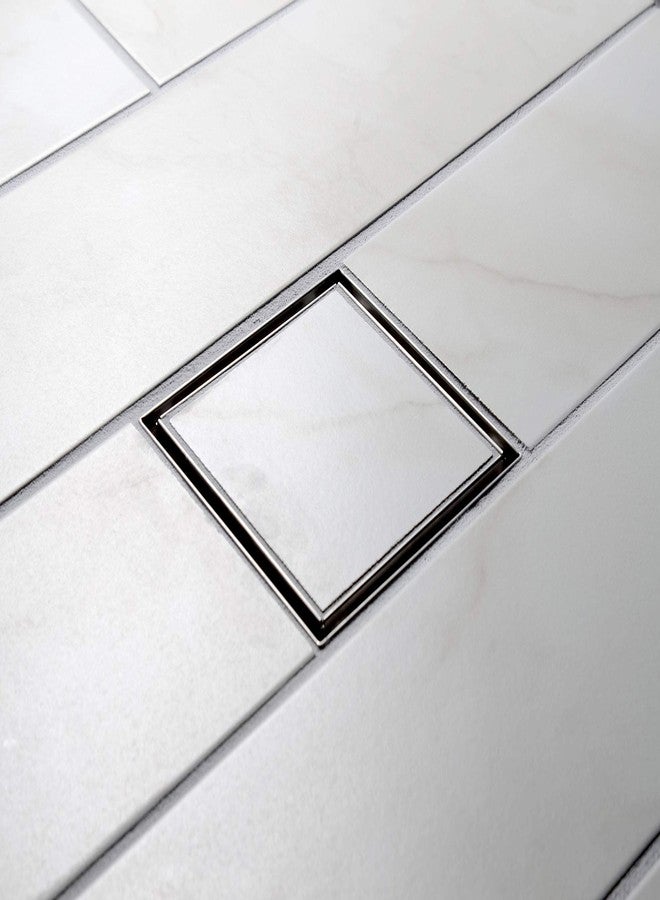 Oatey Designline 6 in. x 6 in. Square Drain Tile-in Grate - Image 4