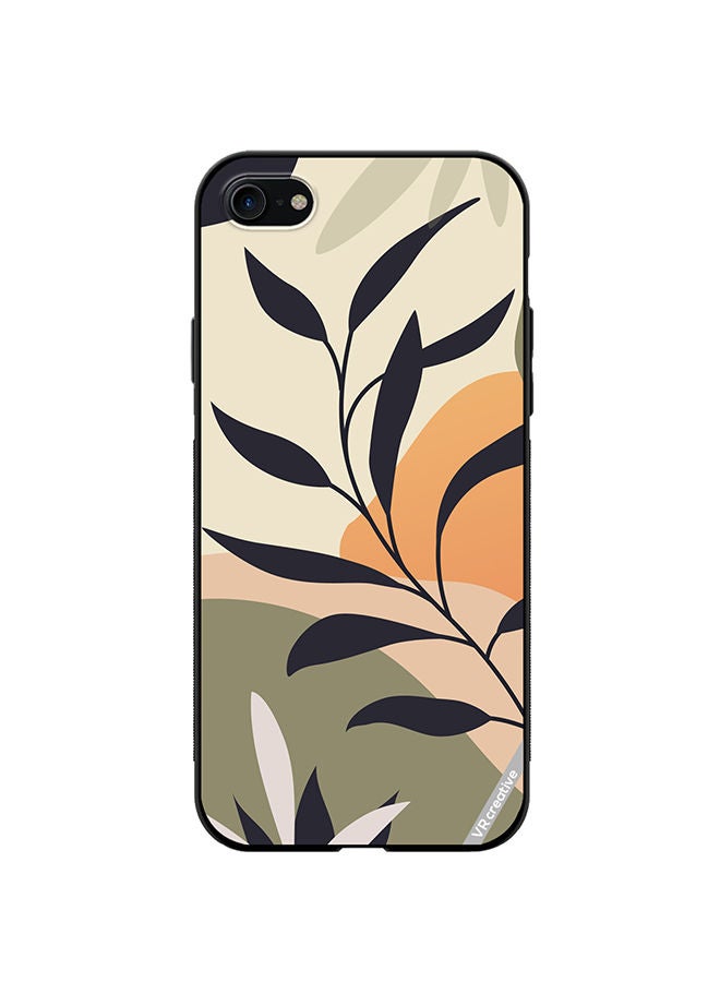 VR CREATIVE Protective Case Cover For Apple iPhone SE (2022) Leaf Tropical Design Multicolour - Image 1