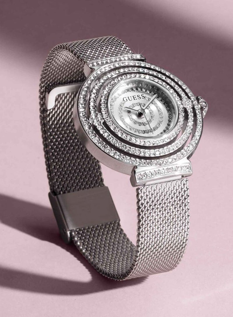 GUESS Dream Women's Silver-tone Mesh Analog Watch GW0550L1 - 36mm - Image 5