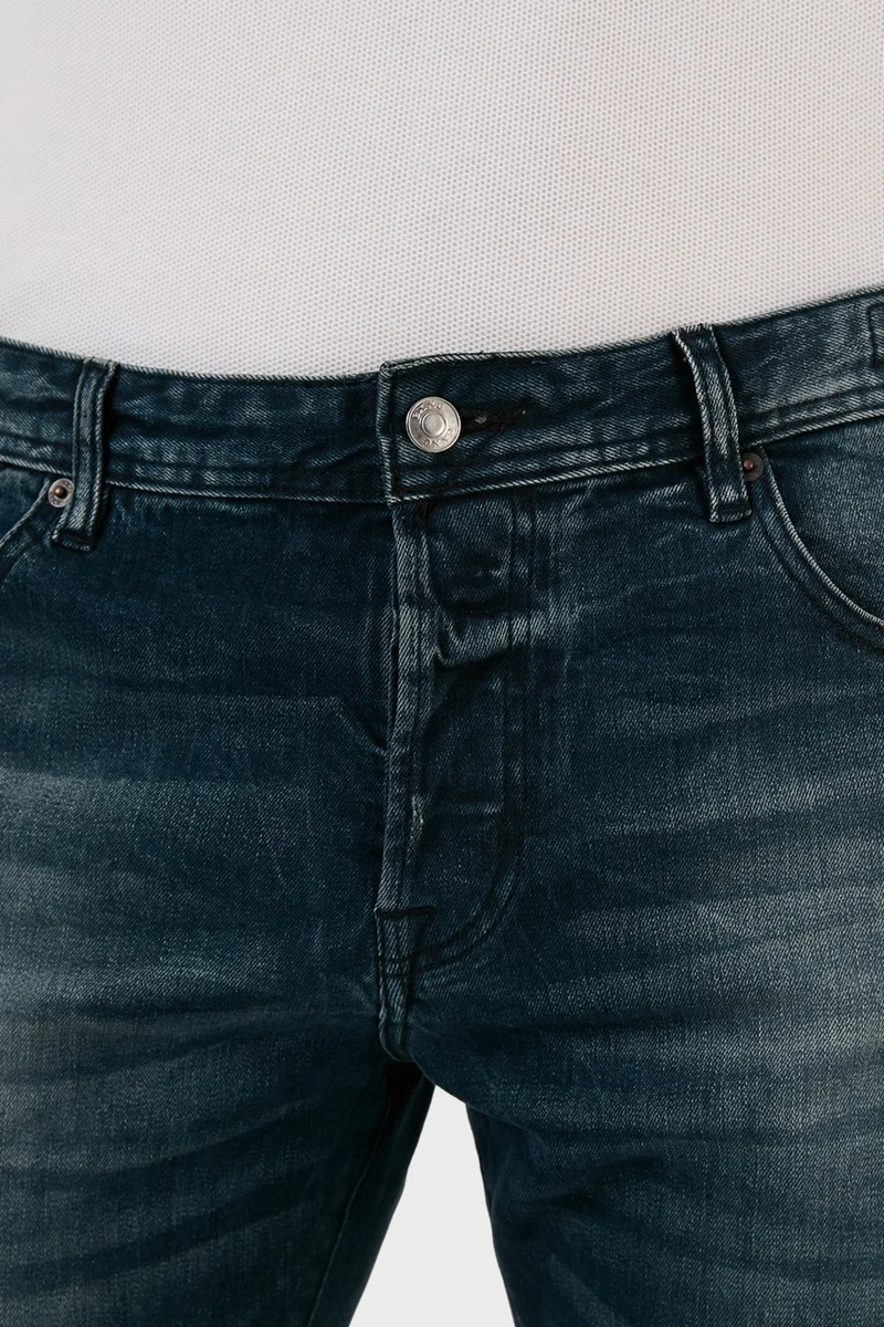 اكسي Cotton Ripped Detailed Normal Waist Slim Fit Jeans Men's Denim Trousers 629DSK004