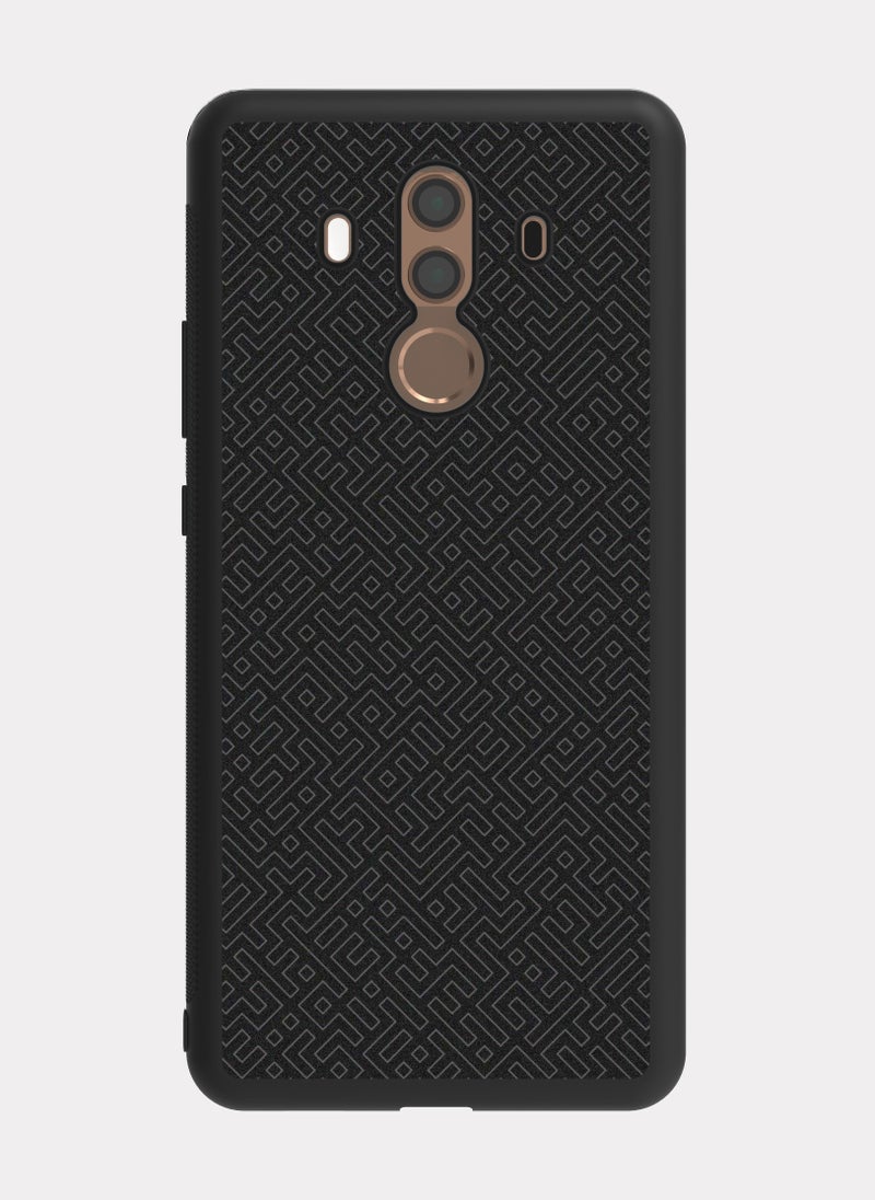 PXLAAT Huawei Mate 10 case cover Black Pattern - Image 1