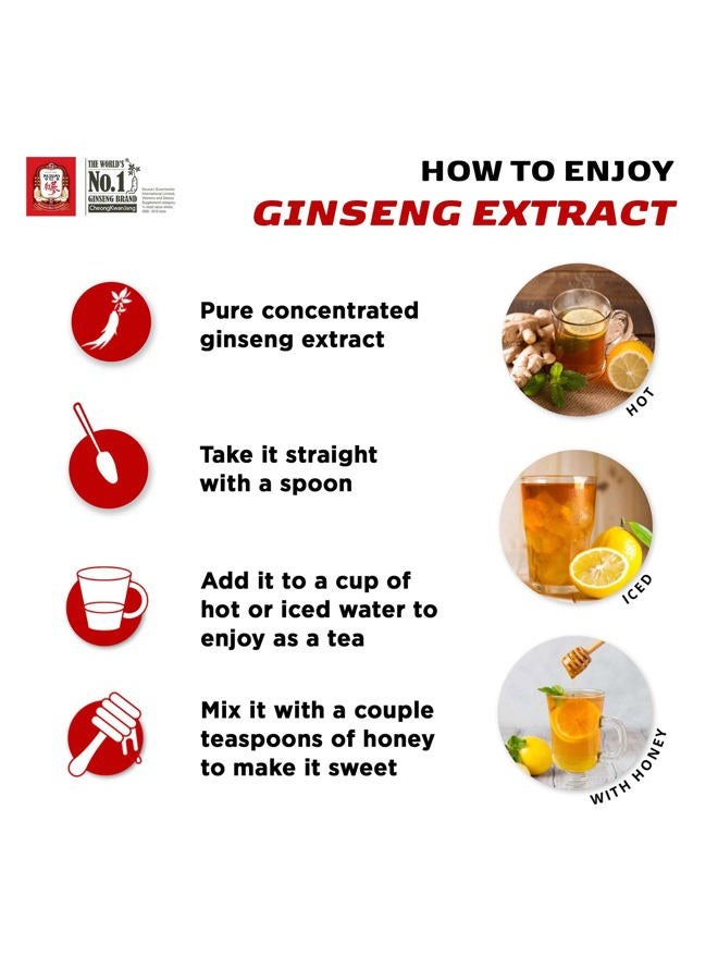 CheongKwanJang Korean Red Ginseng Extract 50g Jar | Health Supplement, Ginseng Tea | Energy Boost,Stamina, Blood Circulation, Immune Support | 100% Korean Red Ginseng Extract | Vegan Friendly | 50g - Image 5