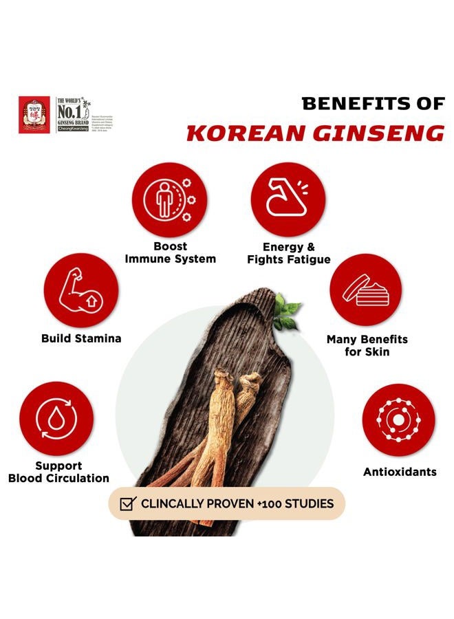 CheongKwanJang Korean Red Ginseng Extract 50g Jar | Health Supplement, Ginseng Tea | Energy Boost,Stamina, Blood Circulation, Immune Support | 100% Korean Red Ginseng Extract | Vegan Friendly | 50g - Image 4