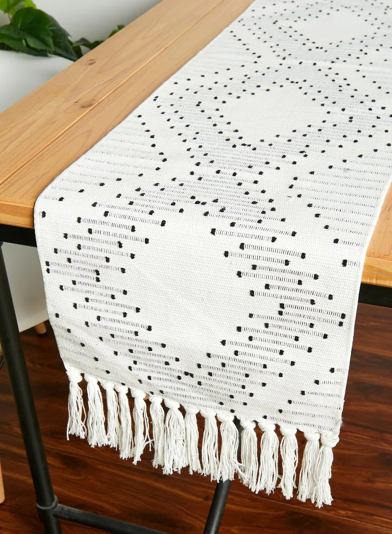 اورورا مفرش طاولة مع شراشيب 35 × 150 سم