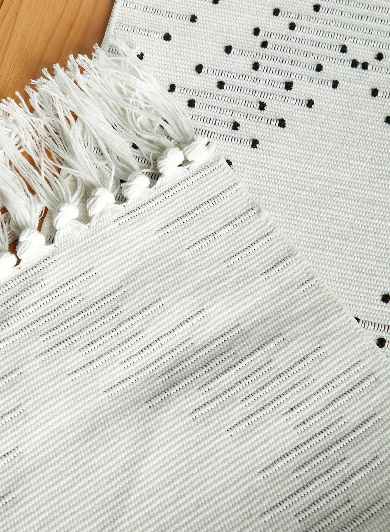 اورورا مفرش طاولة مع شراشيب 35 × 150 سم