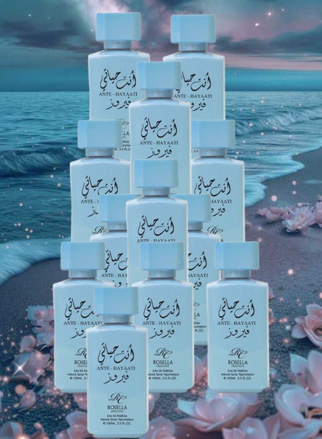Rosella 12 Pieces Ante Hayaati Fairfz Perfume 100ML - Image 1