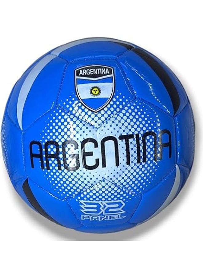 Size 5 Football, Soccer Ball (blue)