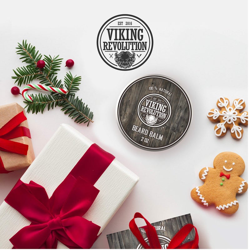 Viking Revolution BEST DEAL Beard Balm with Argan Oil & Mango Butter - Styles, Strengthens & Softens Beards & Mustaches - Citrus Scent Leave in Conditioner Wax for Men - Image 4