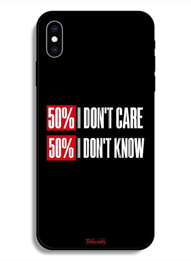 Tolwak Protective Case For Apple iPhone X I Don_T Care - Image 1