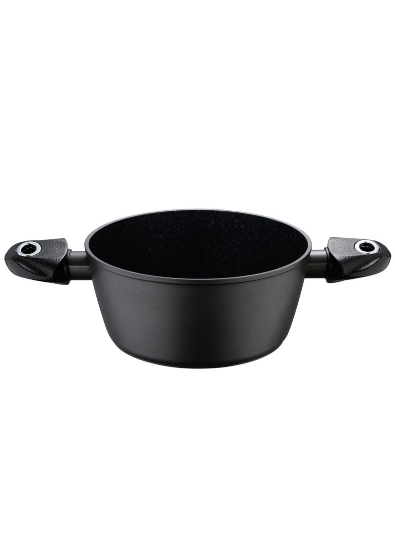 BERGNER طاجن اوريون غير لاصق بقاعدة من الألومنيوم المزور مع غطاء 22 سم  - Image 4