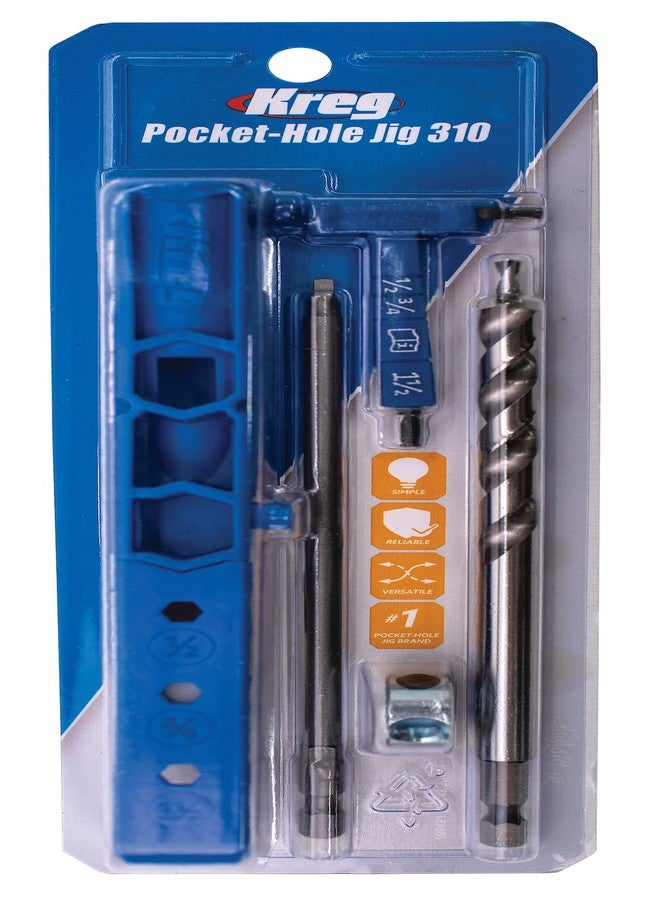 Kreg KPHJ310 Pocket-Hole Jig 310 - Small, Durable Jig for Tight Spaces - Create Perfect, Rock-Solid Joints - for Materials 1/2" to 1 1/2" Thick - Image 2