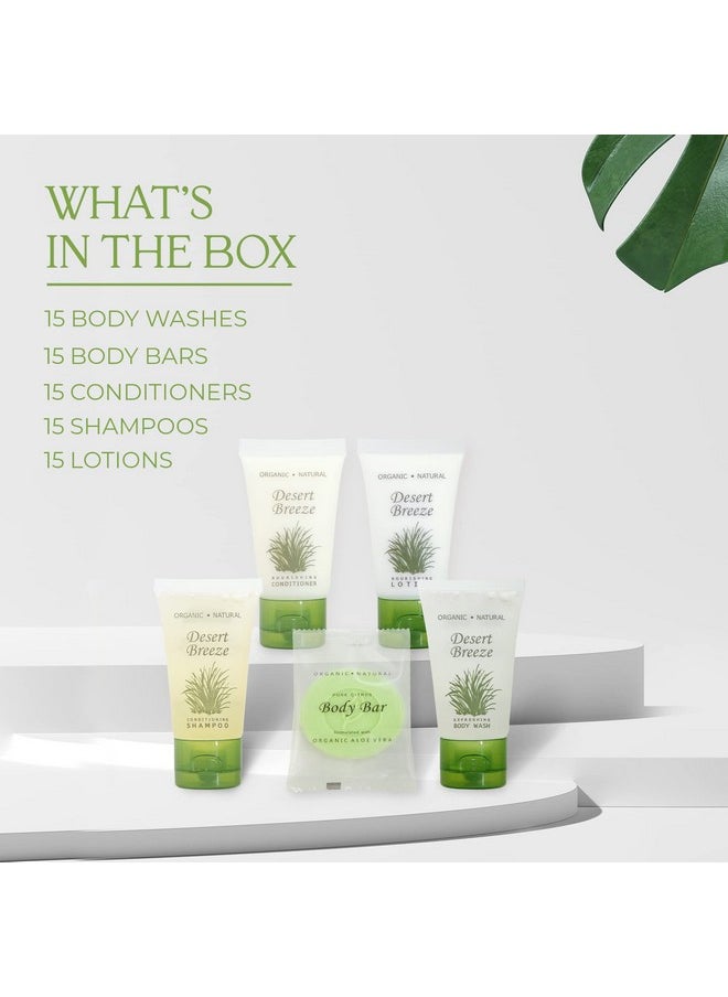 Terra Pure - Desert Breeze 1Shoppe Allinkit Hotel Size Amenities Set Hotelairbnbvrbovacation Rental Soap Set (75 Pcs) - Image 1