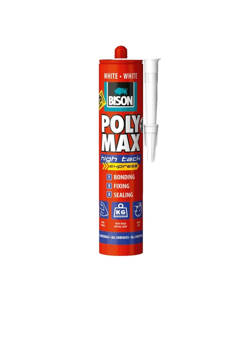 BISON KIT Bison Polymax Universal Assembly Adhesive And Sealant, With Extra High Final Bonding Strength.  - Image 1
