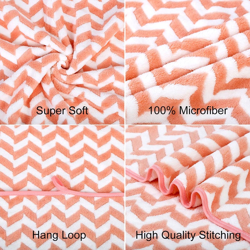 جي ام ال مناشف حمام الألياف الدقيقة JML من منشفة حمام 2 حزمة (30 "" × 60 "") ناعمة كبيرة الحجم فائقة الاستخدام والتجفيف السريع متعدد الأغراض لللياقة الرياضية شيفرون الأحمر - Image 3