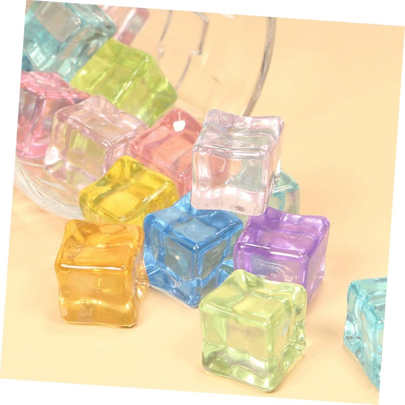 Luminous Artificial Ice Cubes 40pcs Non Melting Reusable Translucent Props For Photography - Image 4