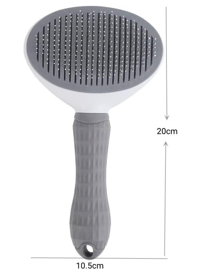 SKY-TOUCH - SKY TOUCH Pet Cat Brush for Shedding and Grooming, Dog Hair Removal Brush, Pet Groomer Shedding Grooming Tools Combs Rakes, Cats Brush for Short or Long Haired Removes Loose Hair & Tangles, grey - Image 1